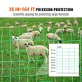 thumbnail image 2 of KFFKFF Electric Fence Netting, 35" H x 164' L, PE Net Fencing with Posts & Double-Spiked Stakes, Utility Portable Mesh for Goats, Sheep, Lambs, Deer, Hogs, Dogs, Used in Backyards, Farms, and Ranches, 2 of 9