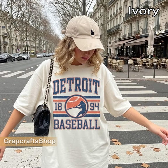 Vintage Detroit Baseball Unisex T-shirt, Baseball Fan shirt