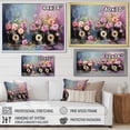 thumbnail image 4 of Designart "City View Serenity through Japan Window" Landscapes Wall Art - Traditional Pink Japan Living Room Canvas Art, 4 of 4