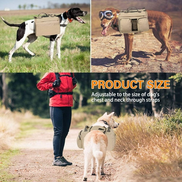 Dog hiking vest sales