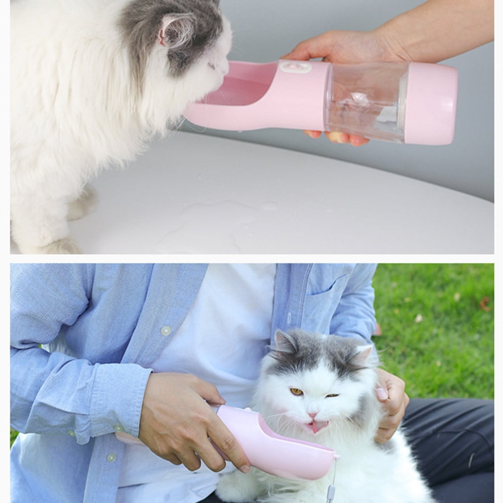 HQ Pet Products Portable Pet Water Bottle Dispenser Dog Cat Travel Drinking  Cup