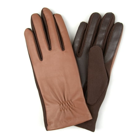 Ladies Leather Driving Gloves - Brinley Co. Womens Lined Fashion Leather Driving Gloves