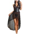 thumbnail image 1 of Vestido de encaje de mujer sexy Lencería sin espalda Vendaje Tentación Babydoll Ropa interior Ropa de dormir Ropa interior de cuero de imitación Fridja nalpqowj40246, 1 of 9