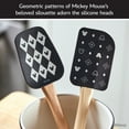 thumbnail image 5 of Disney Home Monochrome 2 Pcs Spatula and Spoonula Set with geometric patterns featuring Mickey’s beloved silhouette, 11.5 Inch, Black, 5 of 11