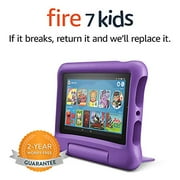Angle View: Fire 7 Kids Tablet, 7" Display, ages 3-7, 16 GB,  Kid-Proof Case, color may vary