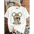 thumbnail image 2 of 【New Arrival】Safari Animal Kingdom Themed Graphic T‑Shirt, Unisex Crew Neck Short‑Sleeve Cotton Tee, Jungle Vacation Fan Casual Top, 2 of 9