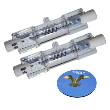 R7s Base General Light Bulb - HQRP 2-Pack R7s Base Light Bulb 150W 25V Dental Halogen Lamp for Pelton & Crane LF+ LF-3 LF-2 LF1 LF 2470 Light Fantastic 1 I 2 II 3 III 6520000000158 + HQRP Coaster