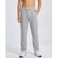 thumbnail image 2 of Real Essentials 3 Pack: Boys' French Terry Open Bottom Sweatpants Sweats for School Kids Teens with Pockets (Size 4-18), 2 of 6