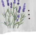 thumbnail image 5 of Sexlip Womens Short Sleeve Top Lavender Print Side Button Design Decorative Necklace Detail Soft Fabric Relaxed Silhouette for Outdoor Relaxation White XXL, 5 of 5