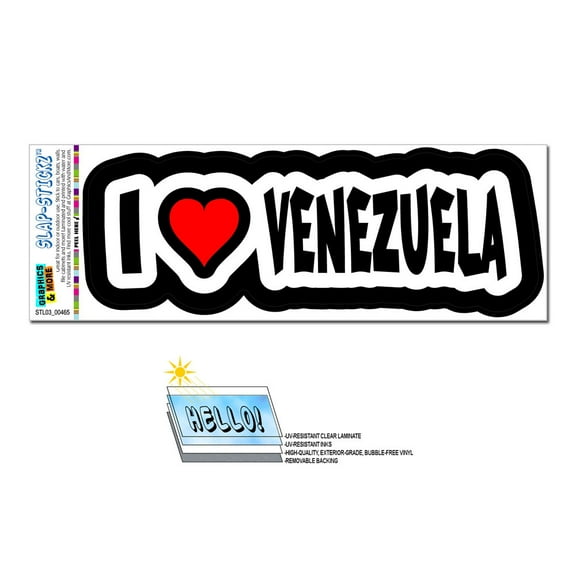 I Love Heart Venezuela SLAP-STICKZ(TM) Premium Sticker