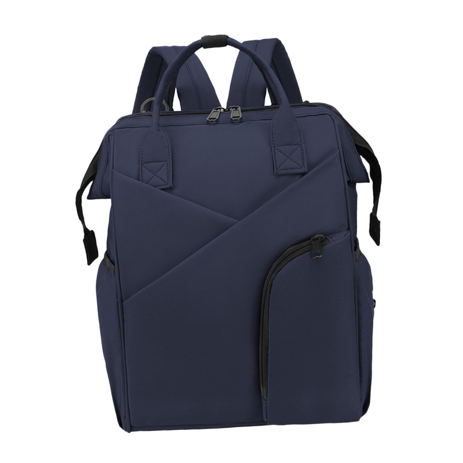 Lipstore Diaper Bag Mother Bag Large Storage Space Adjustable Shoulder Strap For Walking Blue Blue