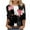 Black, variant on JTZGDY Cute Cat Print Summer T-Shirts for Women Loose Fit Dressy Casual 3/4 Length Sleeve Crewneck Graphic Tunic Tees Blouse Trendy Comfy Pullover Tops Orange S