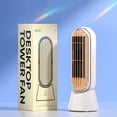 thumbnail image 4 of PALIFEUR Tower Fan, Small Tower Fan for Bedroom Living Room Office Desk, Portable Cooling Fan, 70° Oscillating Desk Fan, 2 Speeds Mini Bladeless Fan, 4" x 10.5", 4 of 6