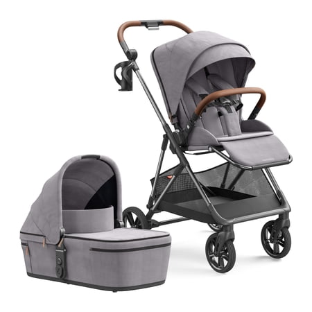 Mamazing Baby Stroller with Bassinet Air Lux Carbon Fiber Lightweight Compact Fold Reversible Seat for Infant Toddler