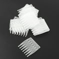 thumbnail image 5 of Unique Bargains Women Plastic 7 Teeth Hair Comb Clip Hairdressing DIY Accessories Clear 20Pcs, 5 of 7
