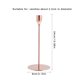 thumbnail image 5 of Candelabro de aleación antideslizante candelabro decoración candelabro para fiesta pub, oro rosa, 34 cm kenally HA003037-11, 5 of 6