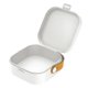 thumbnail image 2 of Estuche cuadrado para auriculares SUSUchens, organizador para cable de datos, diseño con hebilla, resistente al polvo, tamaño compacto, portátil, bolsa de almacenamiento, color blanco, 2 of 8