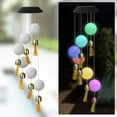 thumbnail image 2 of Epicgadget Solar Mobile Light Hanging Wind Chime Ball with Bells, Color Changing Outdoor Solar Garden Decorative Lights for Walkway Pathway Backyard Decoration Parties (Ball), 2 of 6