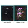 thumbnail image 4 of Dramatic Bouquet I -Framed Print w/glass-Ocean Blue, 4 of 7