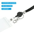 thumbnail image 4 of Uxcell Rhinestone Lanyard Crystal Retractable Keys Strap Keychain Black 1 Set, 4 of 6