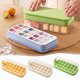thumbnail image 1 of Máquina de hielo tipo prensa con caja de almacenamiento | Bandeja de cubitos de hielo de liberación rápida | Plástico apto para uso alimentario | Diseño fácil de apilar | Apto para lavavajillas |, 1 of 7