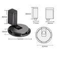 thumbnail image 2 of Windproof Door Stopper Indoor Heavy Duty Floor Door Stop Keep Door, Mechanical Floor Door Stopper, with Screws and 3m Adhesive, with Screws and 3m Adhesive, for Within 3/4 Inch High Door Gaps (Silver), 2 of 6