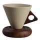 thumbnail image 2 of Taza de café de cerámica con platillo, taza de espresso, regalo de inauguración de la casa, café de mediados de siglo L, 2 of 9