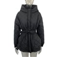 thumbnail image 5 of Chaqueta de algodón con capucha, de longitud media a larga, con estampado de rombos en la cintura, chaqueta de algodón cálida, talla grande, 5 of 5