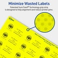 thumbnail image 5 of Avery Printable Rectangle Labels, Neon Yellow, 1" x 2.5", 960ct, 5 of 11
