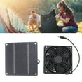 thumbnail image 3 of Ventilador de Escape Con Energía Solar Al Aire Libre, Ventilador de Escape de Aire Fresco de Aire Fresco A Menor Temperatura de Temperatura para Mascotas, 3 of 7