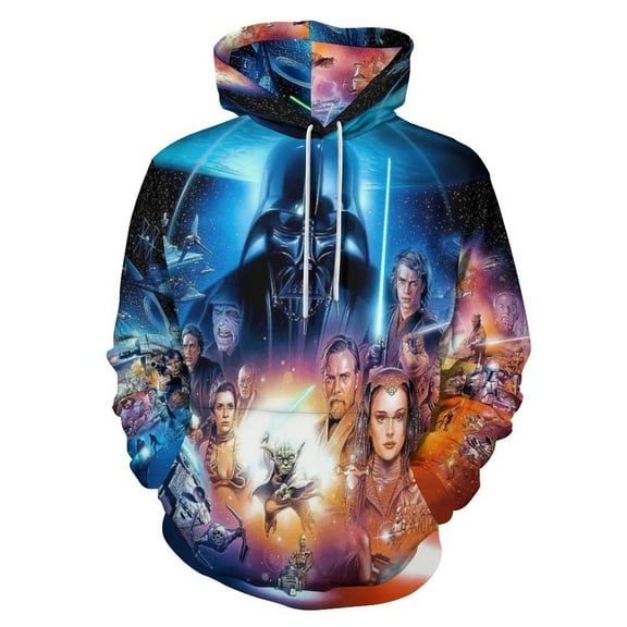 Star War Adult Sweater Pullover Sweatshirt Hoodies Long Sleeve Hooded Jackets Men Women