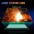thumbnail image 3 of TRQWH Welding Helmet with Light True Color Auto Darkening Welding Helmets for Men Solar Powered Welding Hood with 2 Arc Sensor Wide Shade 4/9-13 for TIG MIG ARC Cool Welder Mask, 3 of 8
