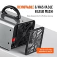 thumbnail image 4 of VEVOR Ozone Generator, 36000mg/h Ozone Machine Odor Remover, High Capacity Commercial/Industrial Ozone Generator Machine, Home Air Ionizers Deodorizer with 0-120 min Time Setting for Rooms, Cars, Pets, 4 of 9