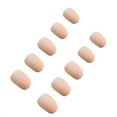 thumbnail image 2 of 24-piece Small Round Head Matte Nails French Style DIY Artificial Exquisite Unique Graceful Personality Nail for Manicure Lovers 18flesh color, 2 of 4