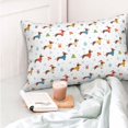 thumbnail image 4 of Balery winter Snowflake Dachshund Funda de Cojín Estampada, Regalos para Mujeres, Regalos de Amor para Ella, Regalos para Novia o Esposa, Funda de Almohada-20"x30", 4 of 6