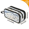 thumbnail image 4 of FORMRS Pencil Case with 3 Compartments Zipper Pouch, Elementary School Level and up, Light Blue Mountain, 4 of 8