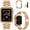 Rose Gold, variant on Solid Stainless Steel Band Compatible with Apple Watch 38mm 40mm, Metal Strap with Soft TPU Case for iWatch Series 6 5 4 3 2 1 SE Women and Men (Space Gray, 38/40 mm)