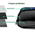 thumbnail image 4 of Lsque Beautiful Blue Peacock Pattern Laptop Bag – Portable & Slim Single-Shoulder Computer Case with Adjustable Strap, Protective, Lightweight for 13”/14”/15.6” Laptops, 4 of 8