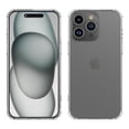 thumbnail image 3 of Tekcoo for iPhone 15 15 Pro 15 Plus 15 Pro Max Case, with 1 Pack Tempered Glass Screen Protector Non-Yellowing Shockproof Slim Soft Bumper Case Cover for iPhone 15 Plus -Clear, 3 of 10