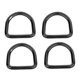 thumbnail image 1 of 4 anillos en D de acero inoxidable, hebilla resistente, anillos en forma de D de 4mm de grosor, lazo para bolso, cinturón para manualidades, costura BLESIY Anillos en D de acero inoxidable., 1 of 7
