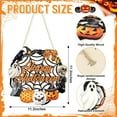 thumbnail image 7 of Halloween Decoration Wooden Ghost Door Halloween Wreath for Front Door Sign Wall Signs Decor, Pumpkin Black Cat Wreaths Sign Hanging for Home Wall Decor Outdoor Indoor Farmhouse Party Supply, 7 of 7