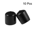 thumbnail image 2 of Uxcell 0.83'' Screw Thread Protectors Rubber Vinyl End Caps Rubber Black 10pcs, 2 of 3