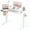 white, variant on One-Touch Lift Sit Stand Desk, 48"×24" Ergonomic Workstation, Electric Height Adjustment for Home & Office