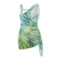 thumbnail image 5 of Tutolipy Leaves Pattern Girls One Piece Bathing Suit, Mesh Fabric Quick Dry Adjustable Strap Girl's One Piece Swimsuits for Beach 13-14 Years Old, 5 of 10