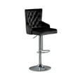 thumbnail image 3 of Tabouret de Bar Réglable Leo, Ensemble de 2 en Noir/argent, 3 of 5