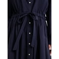 thumbnail image 2 of Free Assembly Women’s and Women's Plus Cotton Eyelet Maxi Shirtdress, Sizes XS-4X, 2 of 4