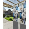 thumbnail image 3 of nqOlkjepod Outdoor Curtains for Patio Waterproof, White Blue Spring Floral Outdoor Privacy Panels Grommet, Vintage Flowers Farmhouse Blackout Outside Curtains for Porch/Cabana 54"x95", 2 Panels, 3 of 8