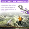 thumbnail image 3 of HaiYUAN Dog Tie Out Cable Chains for Yard and Outside for Heavy Duty Dogs Up to 100lbs Purple, 3 of 9