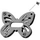thumbnail image 4 of Cerradura de giro en forma de mariposa, cerradura de bolso, cerradura de giro de pulgar, cierre de hebilla de captura de bricolaje para hacer bolsos, libro, tela de cuero, bolso, billetera (, 4 of 5