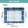 thumbnail image 3 of Blue Plaids 3-Ring Binder Pouches A4 Size Zipper Pocket File Storage 2 Packs, 3 of 6